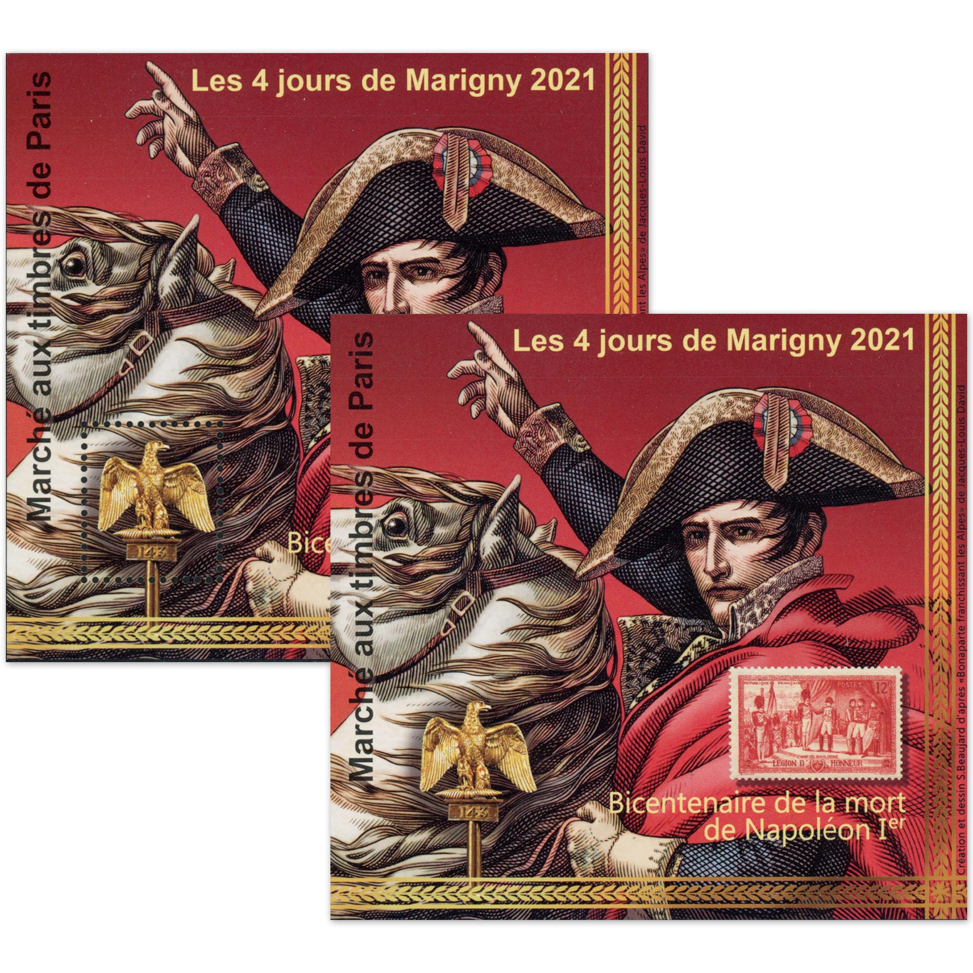BLOCS SOUVENIRS DE MARIGNY N°33, "NAPOLÉON" TIMBRES NEUFS** ANNÉE 2021