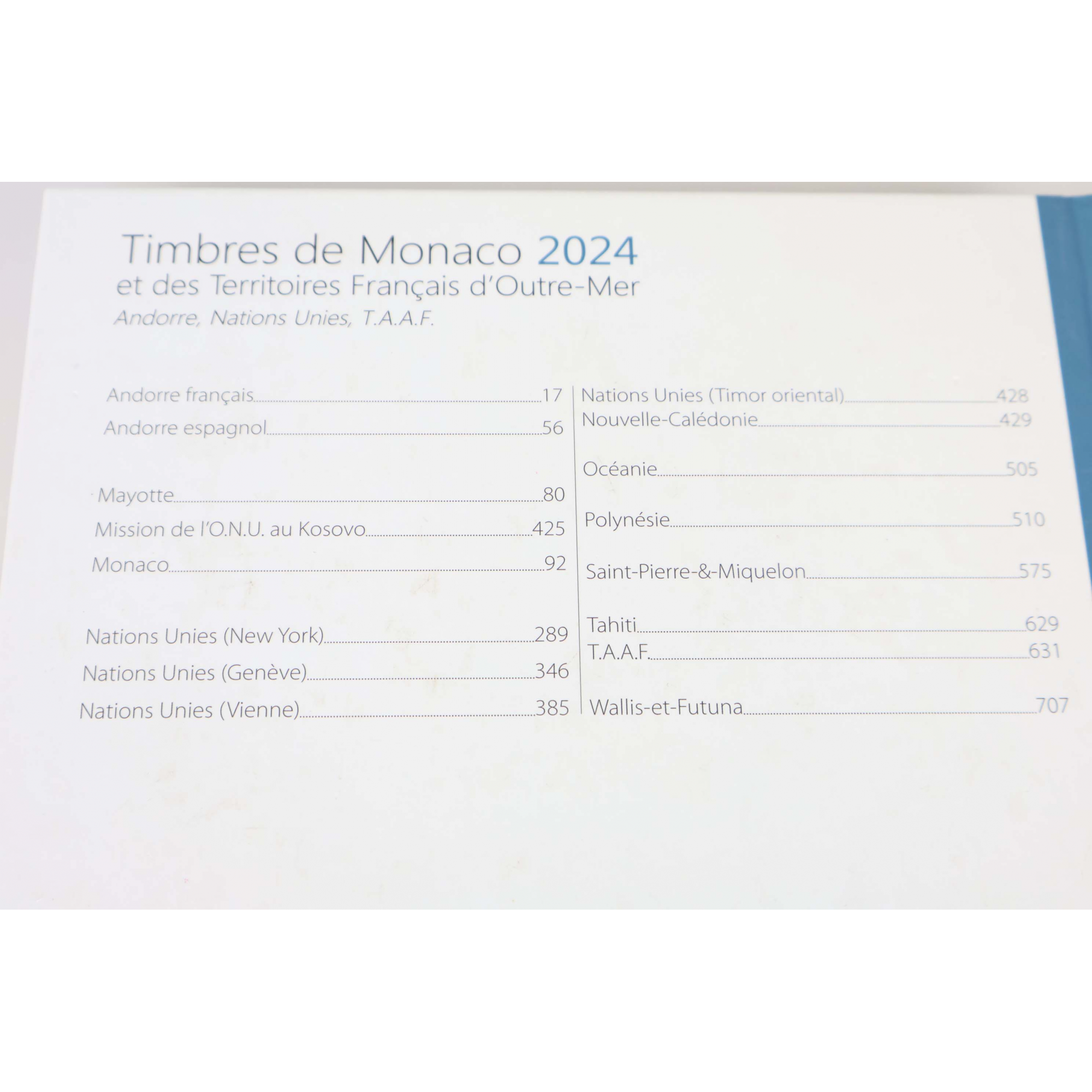 CATALOGUE DE COTATION ÉDITION 2024 YVERT ET TELLIER, TIMBRES DE MONACO ET DES TOM