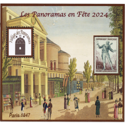 BLOC SOUVENIR DU PASSAGE DES PANORAMAS N°5, TIMBRES NEUFS** 2024 TIRAGE 1000