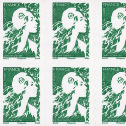 CARNET FRANCE MARIANNE VERTE DE BALEZ 12 TIMBRES POUR AFFRANCHIR 20g ANNÉE 2025