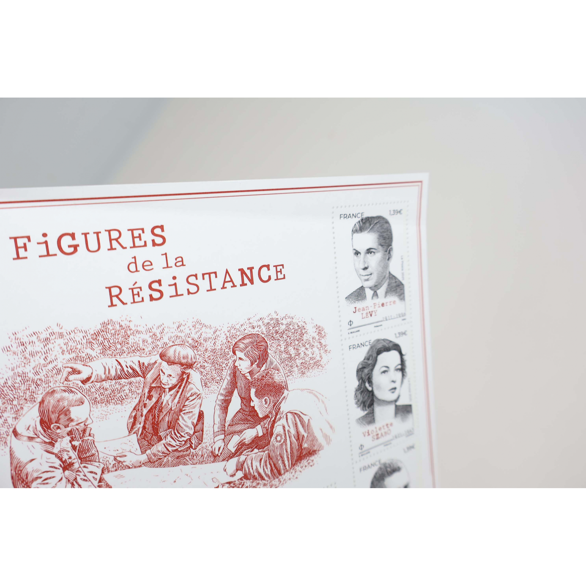 FRANCE ANNÉE 2025 BLOC-FEUILLET "FIGURES DE LA RÉSISTANCE" TIMBRES NEUFS