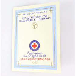 CARNET CROIX-ROUGE DE 1953 N°2002 TIMBRES DE FRANCE NEUFS** COTE 160€