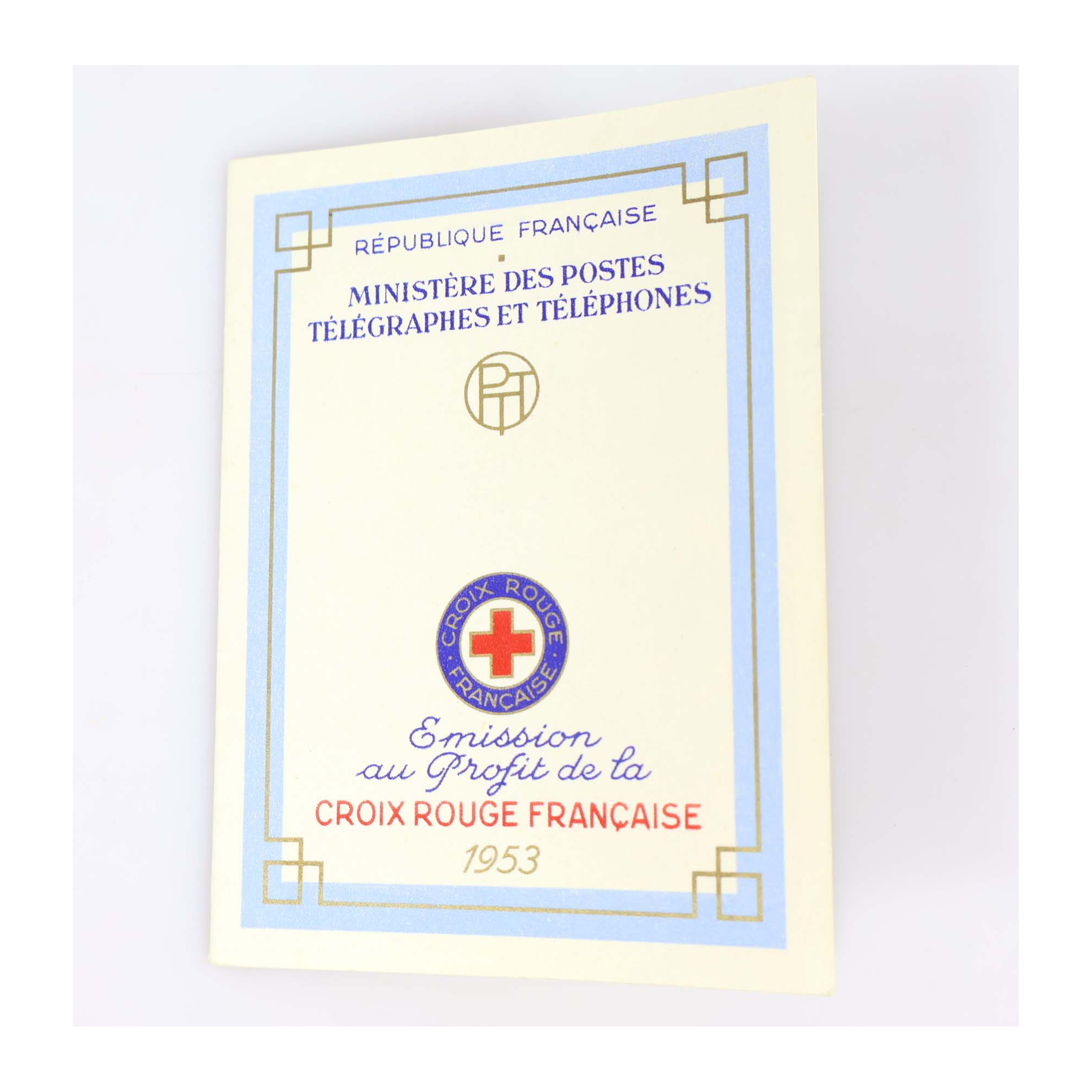 CARNET CROIX-ROUGE DE 1953 N°2002 TIMBRES DE FRANCE NEUFS** COTE 160€