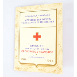 CARNET CROIX-ROUGE DE 1954 N°2003 TIMBRES DE FRANCE NEUFS** COTE 180€