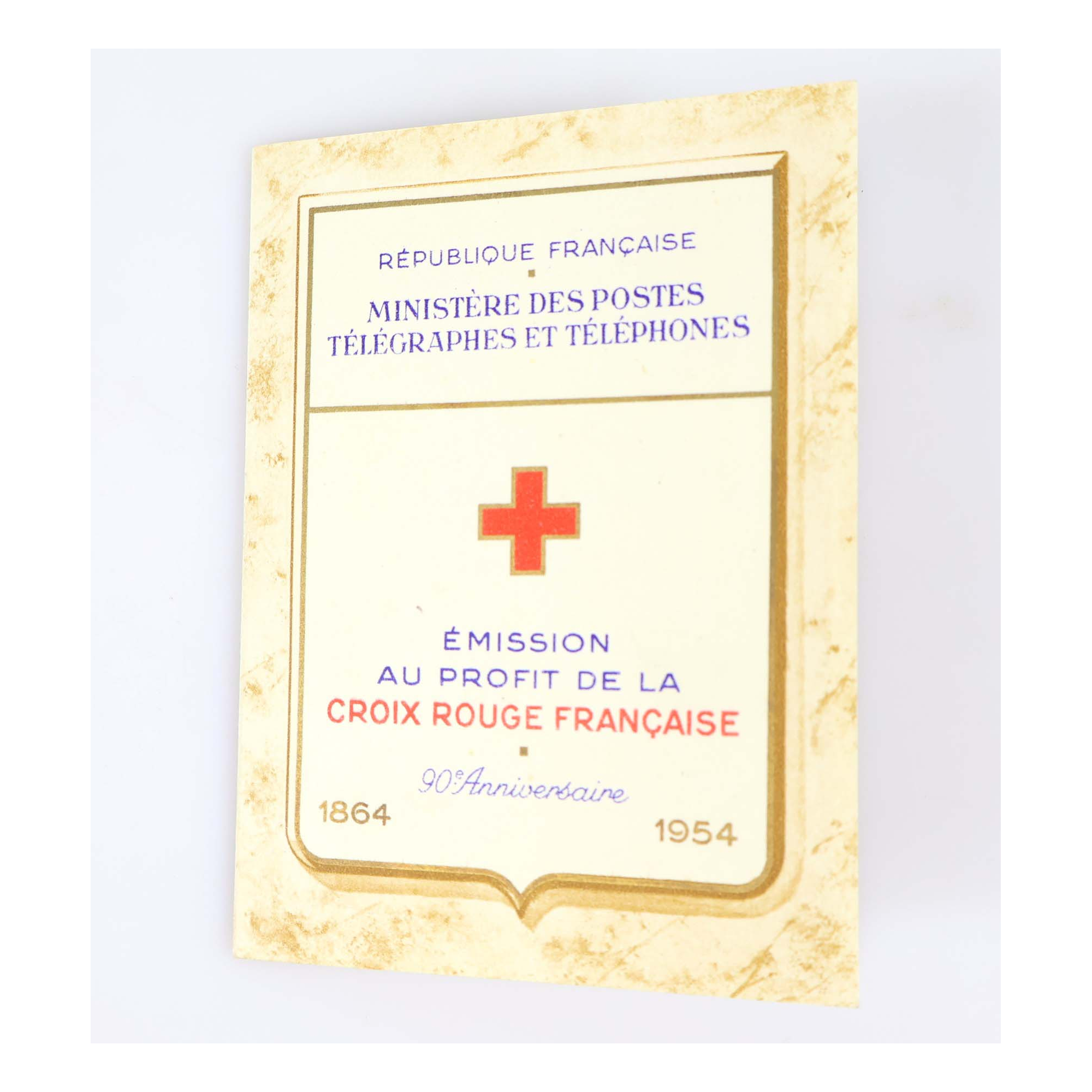 CARNET CROIX-ROUGE DE 1954 N°2003 TIMBRES DE FRANCE NEUFS** COTE 180€