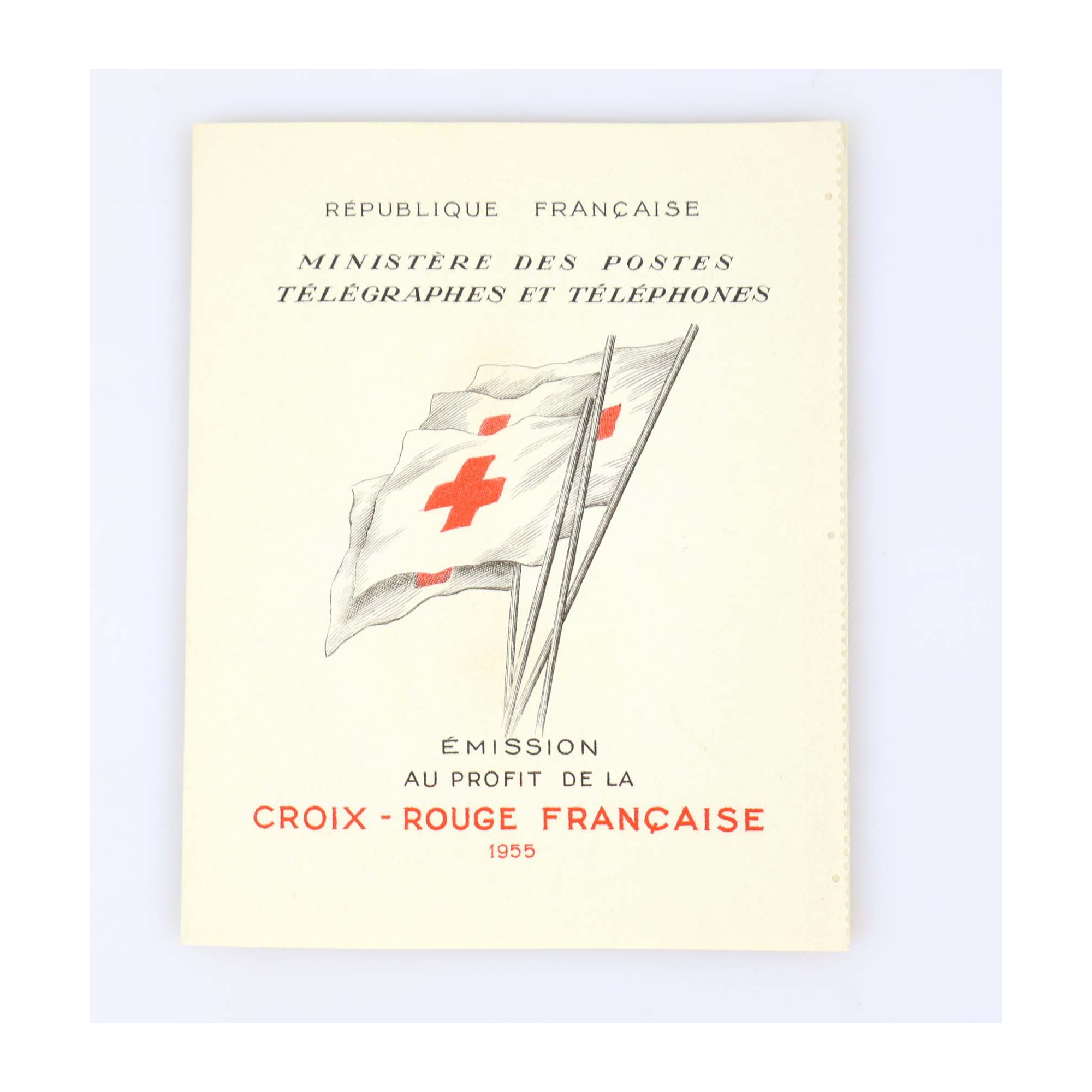 CARNET CROIX-ROUGE DE 1955 N°2004 TIMBRES DE FRANCE NEUFS** COTE 450€