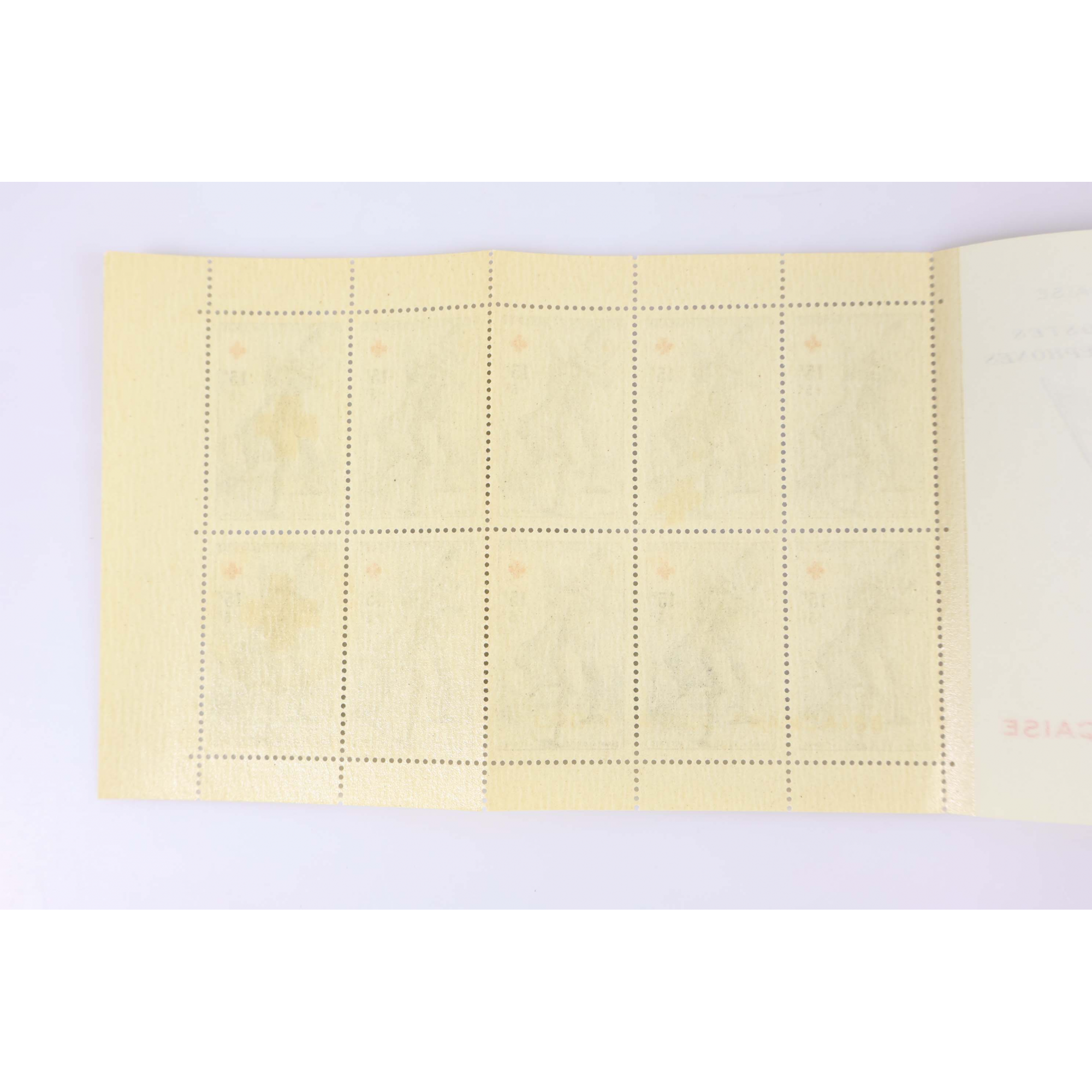 CARNET CROIX-ROUGE DE 1955 N°2004 TIMBRES DE FRANCE NEUFS** COTE 450€