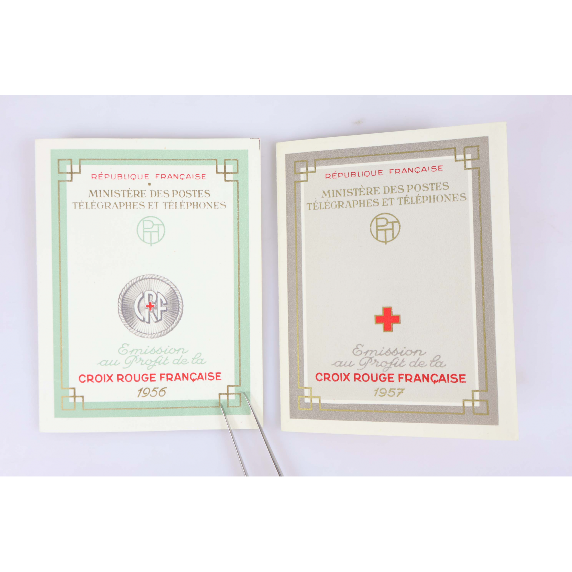 CARNETS CROIX-ROUGE DE 1956 À 1961 COMPLET TIMBRES DE FRANCE NEUFS** COTE 370€