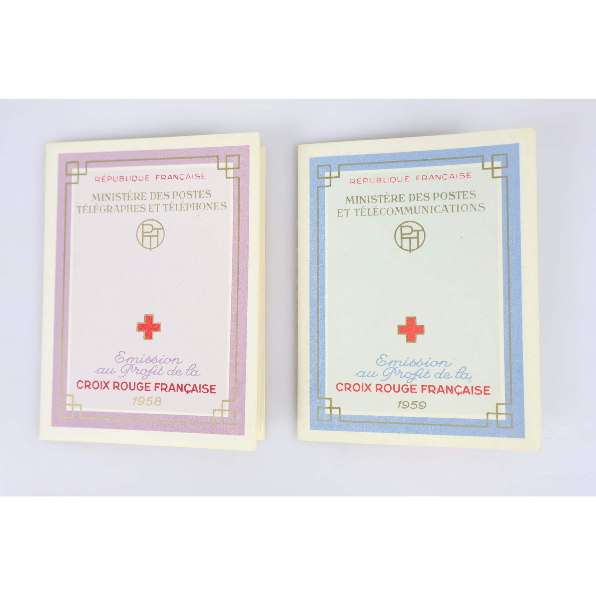CARNETS CROIX-ROUGE DE 1956 À 1961 COMPLET TIMBRES DE FRANCE NEUFS** COTE 370€