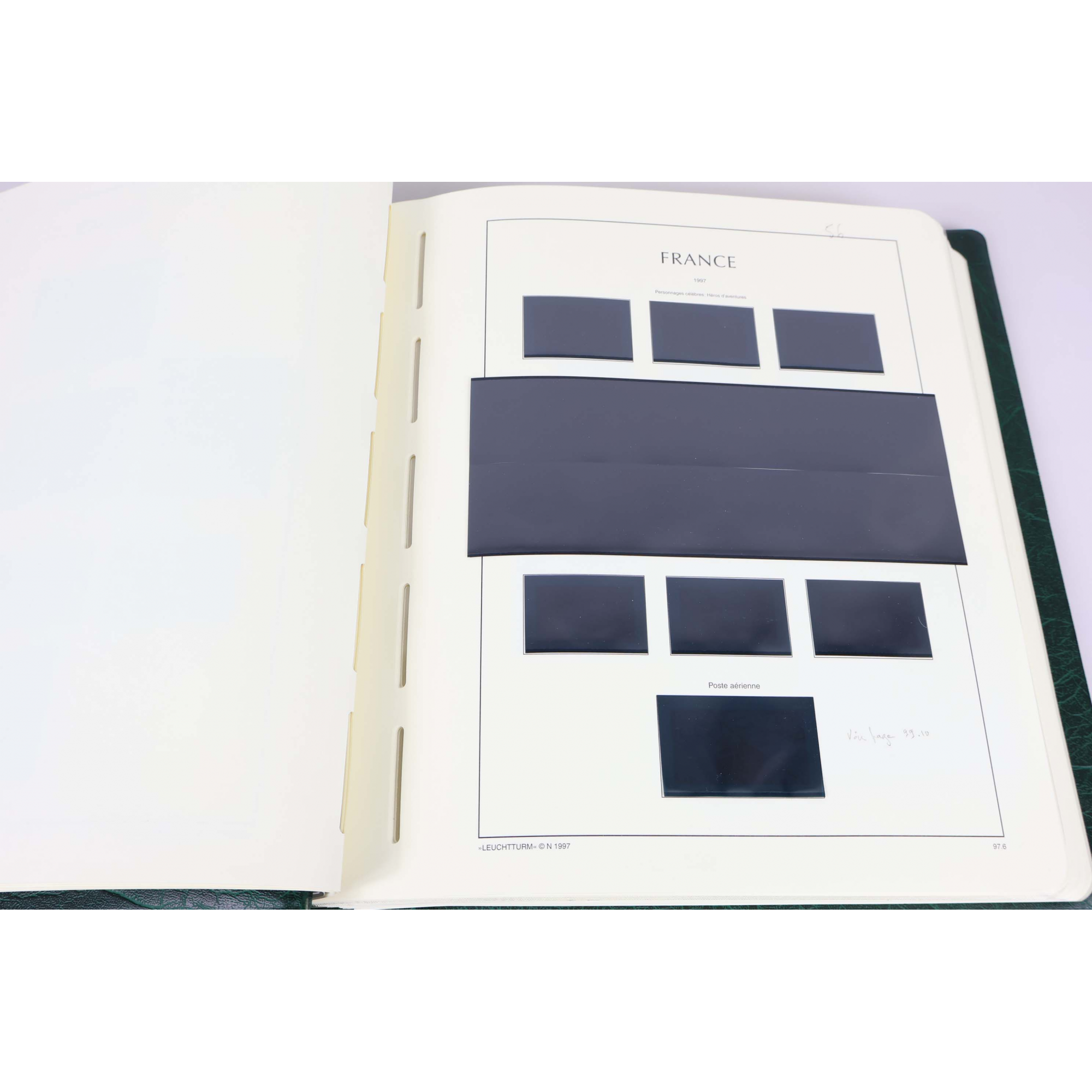 CLASSEUR HAUT DE GAMME LEUCHTTURM POUR UNE COLLECTION DE FRANCE DE 1997 À 2001