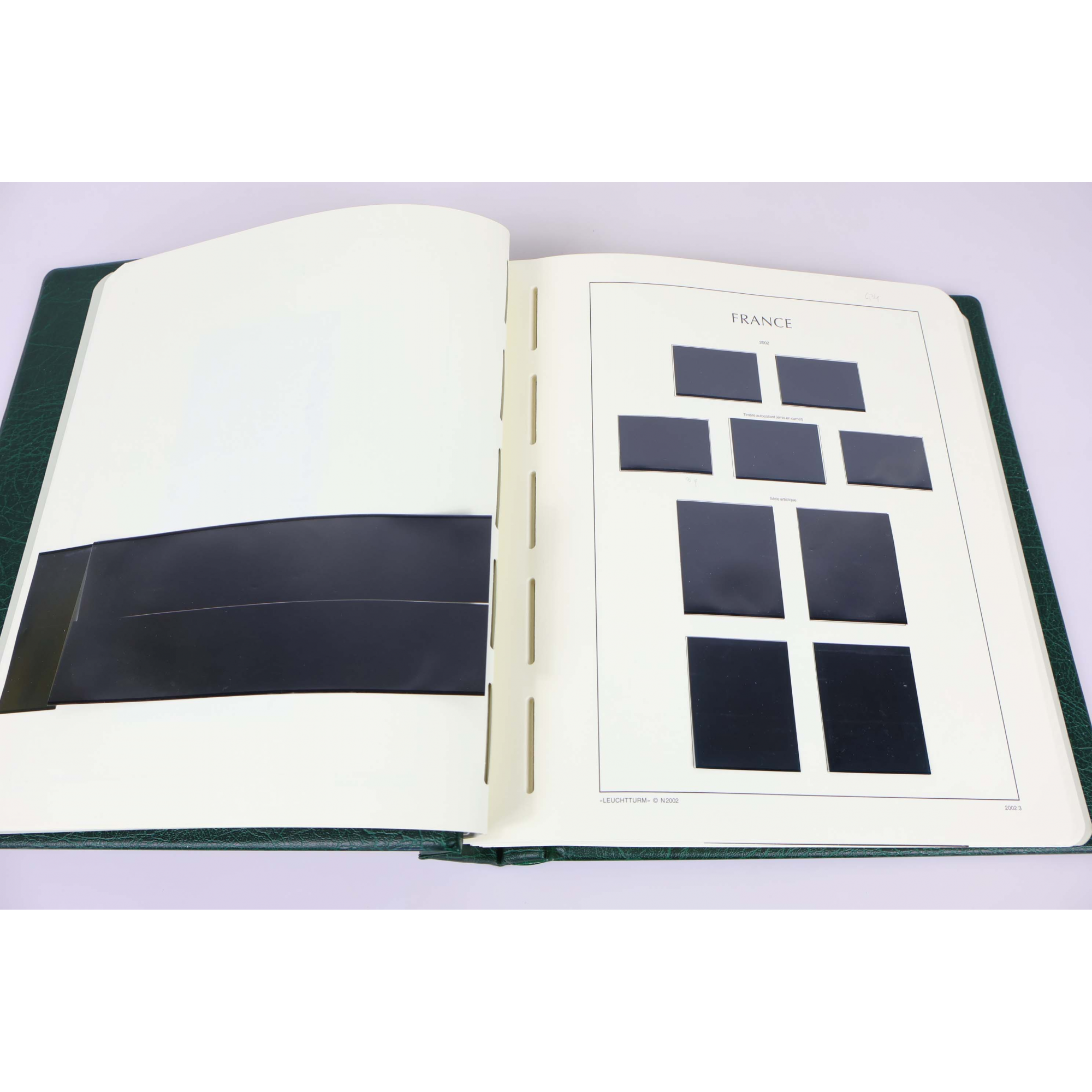 CLASSEUR HAUT DE GAMME LEUCHTTURM POUR UNE COLLECTION DE FRANCE DE 2002 À 2004