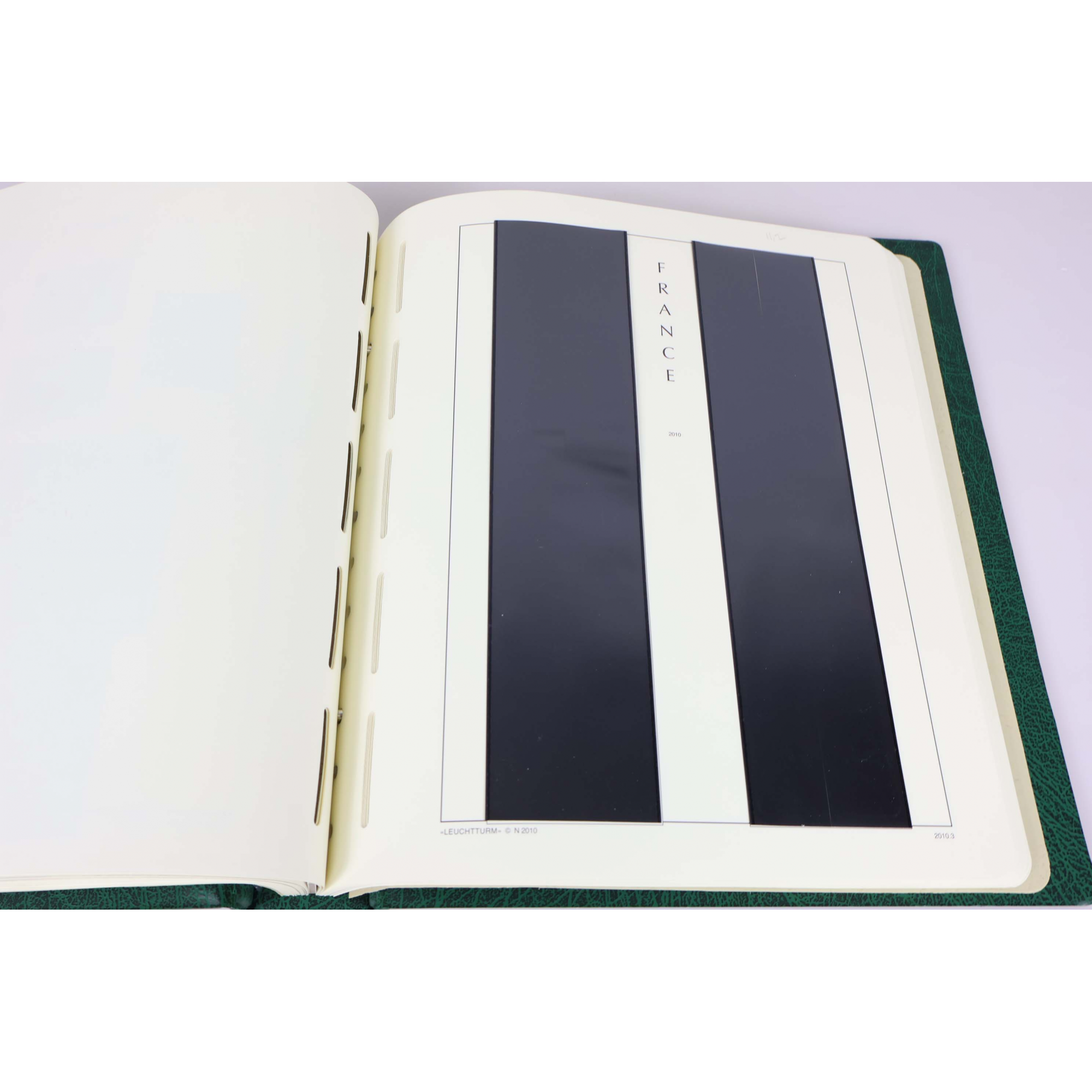 CLASSEUR HAUT DE GAMME LEUCHTTURM POUR UNE COLLECTION DE FRANCE DE 2009 À 2010