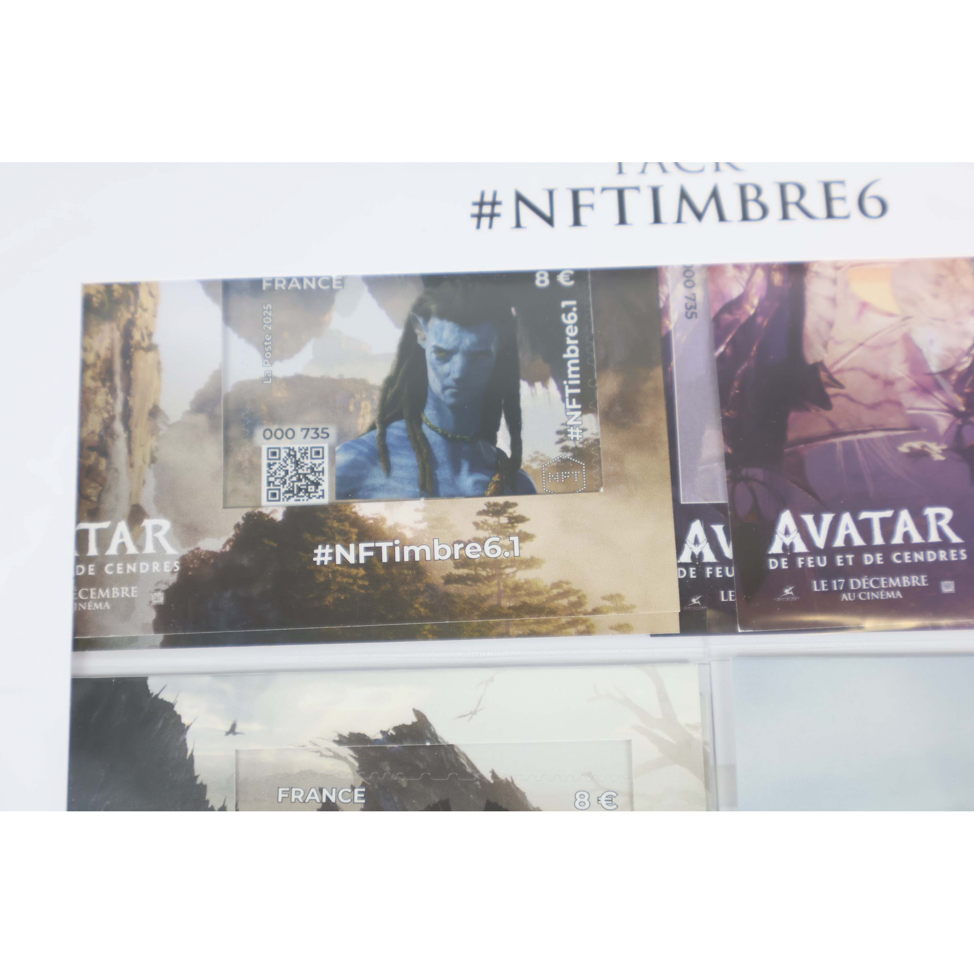 NFT TIMBRE 6 - PACK AVATAR SÉRIE COMPLÈTE 4 BLOCS - NEUF SCELLÉ NFTIMBRE6 2025