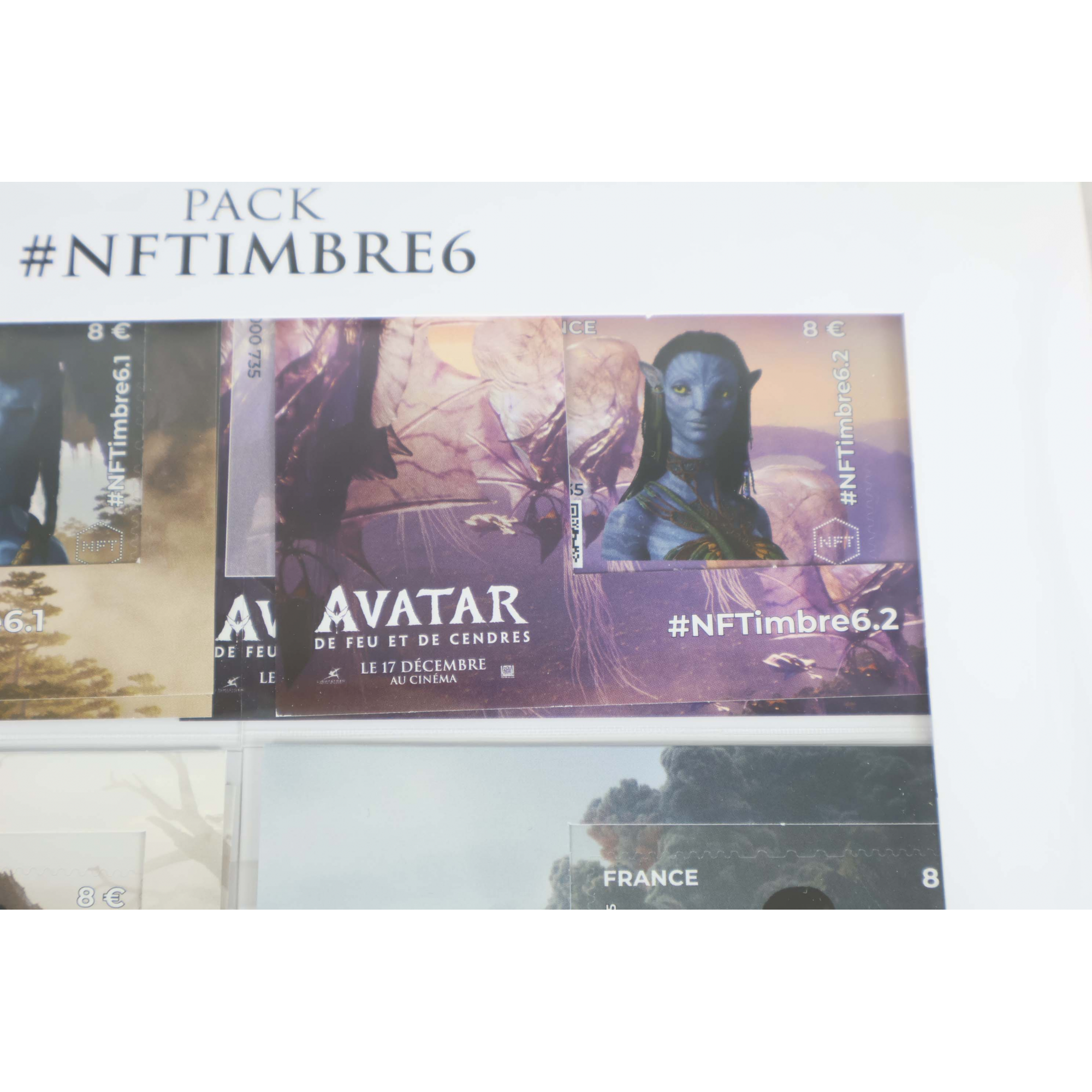 NFT TIMBRE 6 - PACK AVATAR SÉRIE COMPLÈTE 4 BLOCS - NEUF SCELLÉ NFTIMBRE6 2025