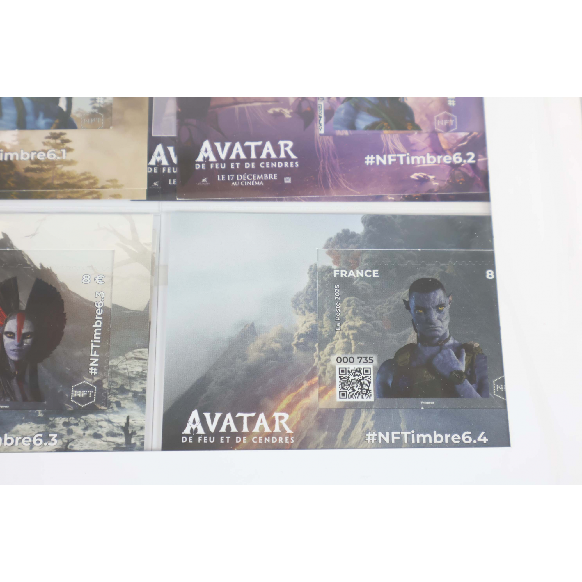 NFT TIMBRE 6 - PACK AVATAR SÉRIE COMPLÈTE 4 BLOCS - NEUF SCELLÉ NFTIMBRE6 2025