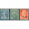 CAISSE AMORTISSEMENT N°246 À 248 TIMBRES DE FRANCE NEUFS** ANNÉE 1927 LUXE