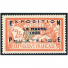SURCHARGE LE HAVRE N°257A TIMBRE DE FRANCE NEUF** SIGNÉ BLOCH COTE 1700€