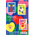 FRANCE 2025 BLOC-FEUILLET CR "L\'HUMAIN AU COEUR DE TOUT" TIMBRES NEUFS** LUXE