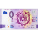 FRANCE, BILLET SOUVENIR 2024 "PARIS PHILEX" ARMOIRIES DE PARIS