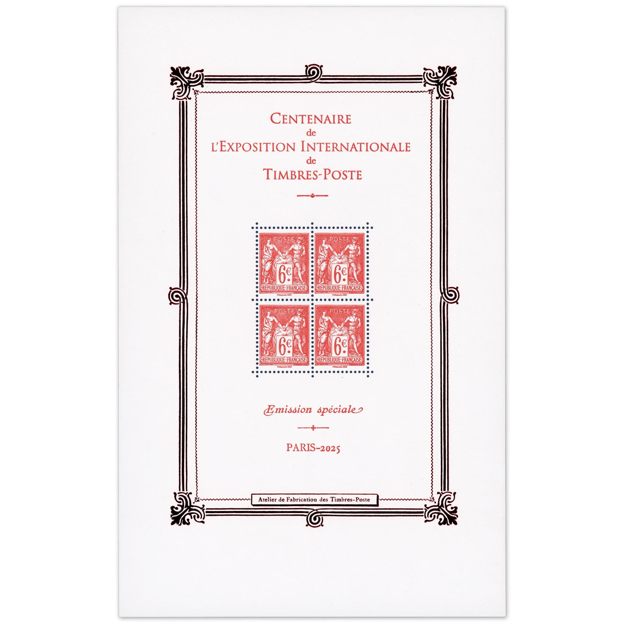 FRANCE 2025 BLOC-FEUILLET N°F5860 "CENTENAIRE EXPOSITION" TIMBRES NEUFS** LUXE