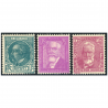 CÉLÉBRITÉS N°291 À 293 TIMBRES DE FRANCE NEUFS** ANNÉE 1933 COTE 165€