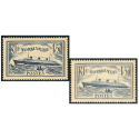 PAQUEBOT NORMANDIE N°299/300 TIMBRES DE FRANCE NEUFS** ANNÉE 1935-36 COTE 248€