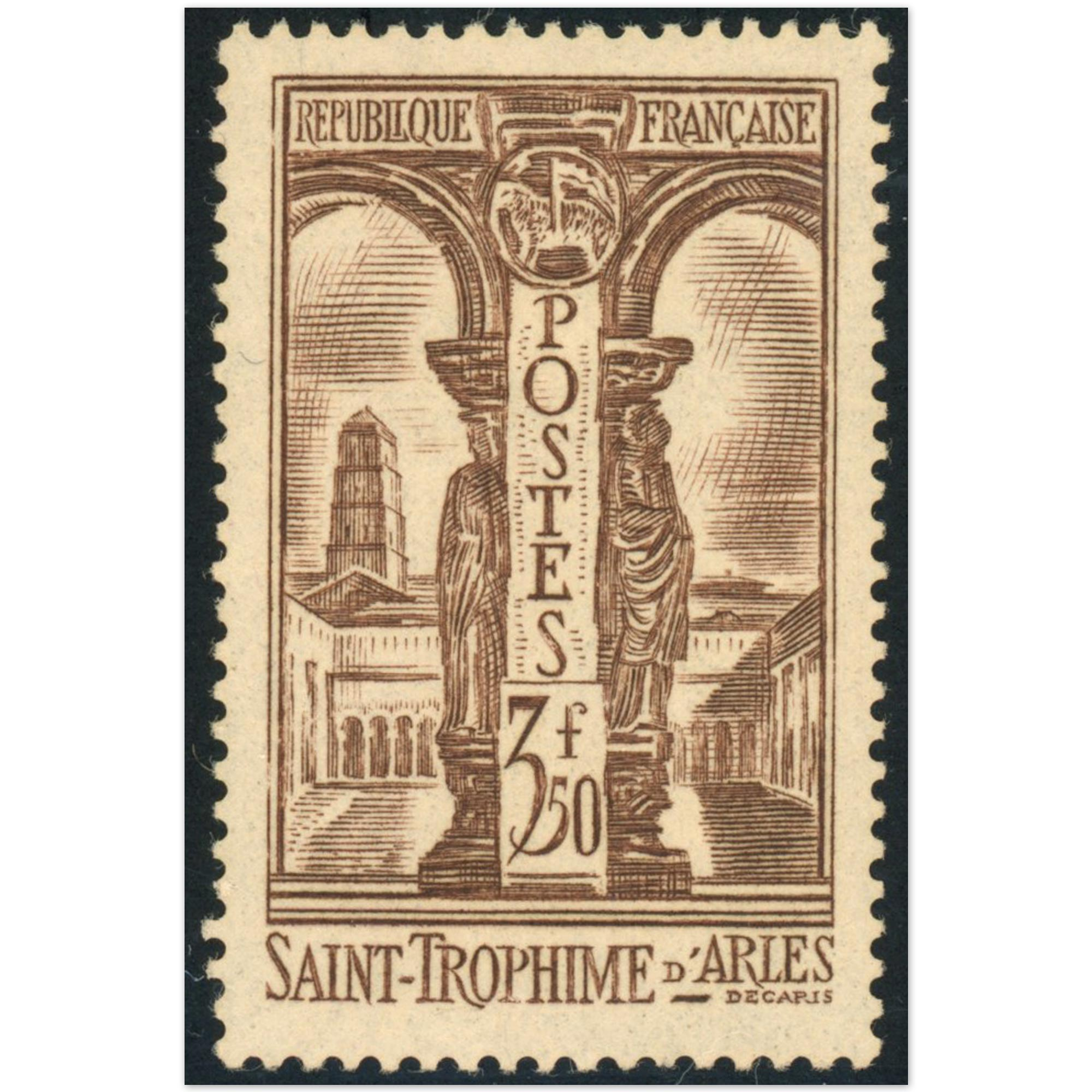 CLOÎTRE DE ST TROPHINE N°302 TIMBRE DE FRANCE NEUF** ANNÉE 1935 COTE 90€