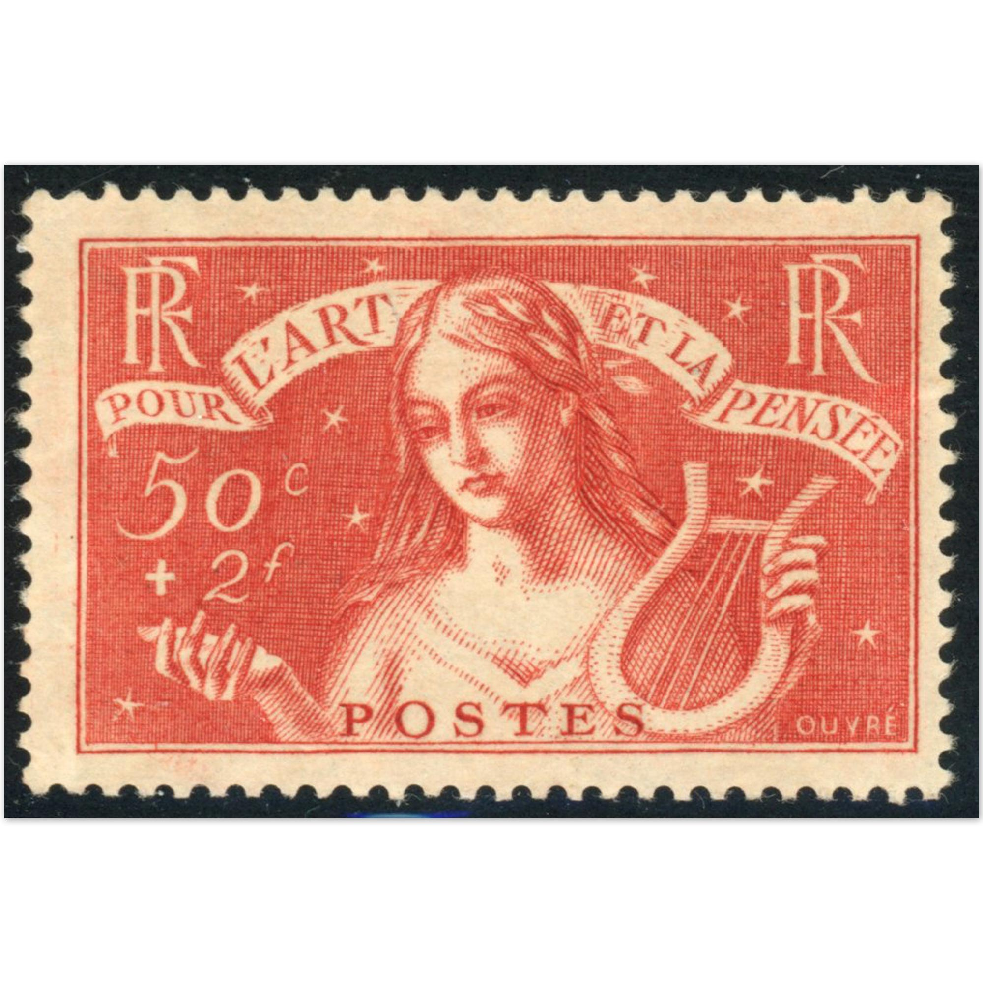 CHOMEUR INTELLECTUEL N°308 TIMBRE DE FRANCE NEUF** ANNÉE 1935 COTE 135€