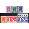 EXPO INTERNATIONALE SÉRIE COMPLÈTE N°322 À 327 TIMBRES DE FR NEUFS** COTE 130€