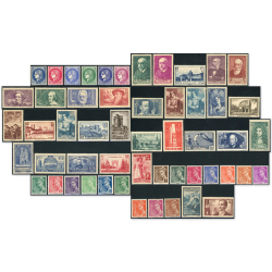 ANNÉE COMPLÈTE DE FRANCE 1938 TIMBRES NEUFS** N°372 À 418 COTE 753€