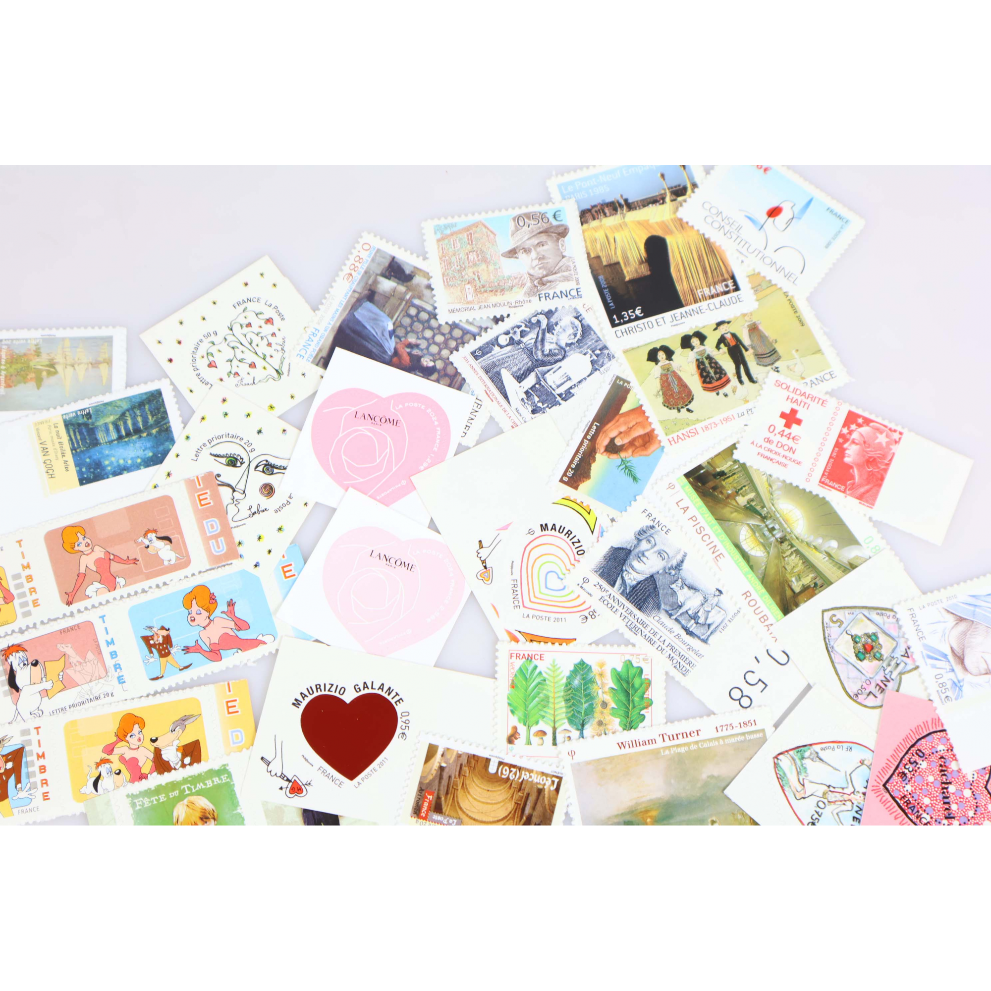 LOT DE TIMBRES FRANCAIS AUTOADHESIFS NEUFS** JUSQU'A 2024 VALEUR FACIALE 124€
