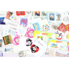 LOT DE TIMBRES FRANCAIS AUTOADHESIFS NEUFS** JUSQU'A 2024 VALEUR FACIALE 124€