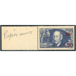 CLÉMENT ADER N°493a PAPIER MINCE TIMBRE DE FRANCE NEUF** DE 1941 COTE 90€