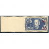CLÉMENT ADER N°493a PAPIER MINCE TIMBRE DE FRANCE NEUF** DE 1941 COTE 90€ LUXE