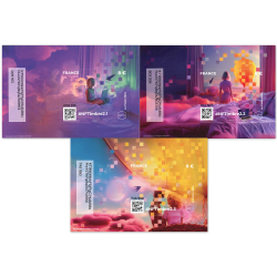 FRANCE 2024 NFT TIMBRES 2.1 / 2.2 / 2.3 NEUFS** SANS JETON VIRTUEL LUXE