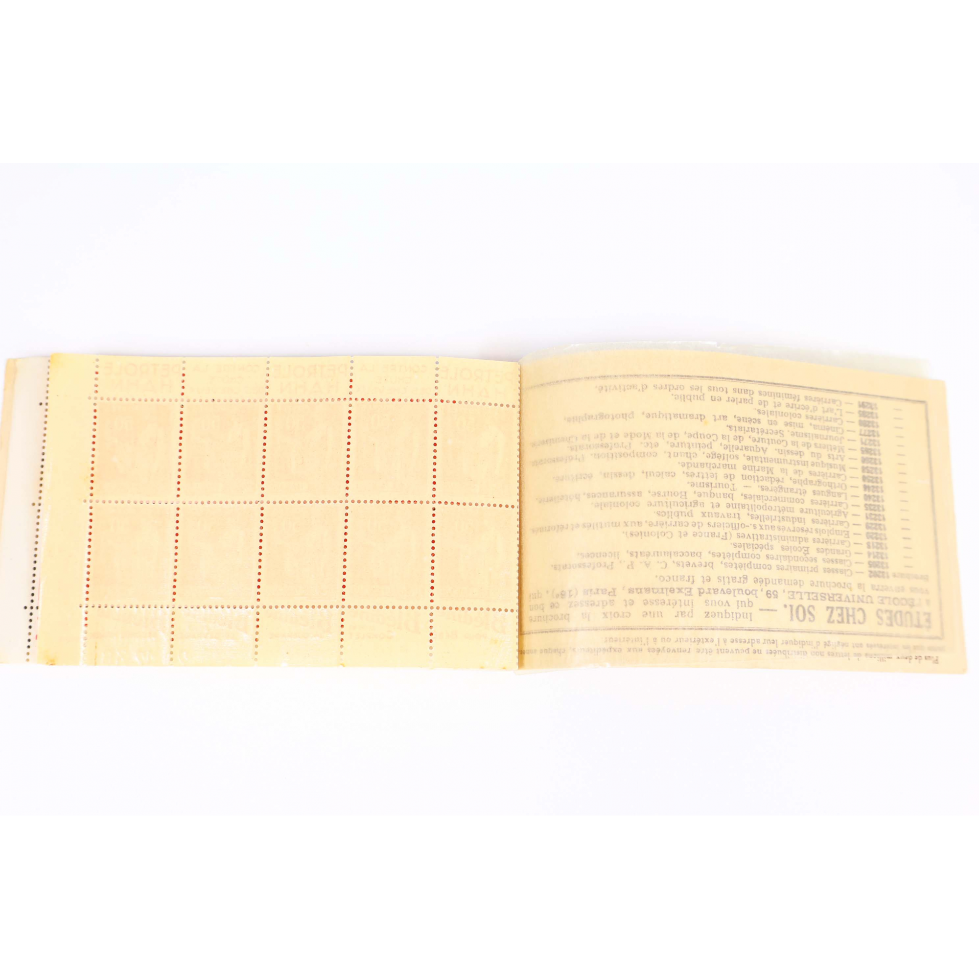 CARNET ANCIEN N°283-C61 TIMBRES DE FRANCE NEUFS TYPE PAIX COTE 520€ RARE