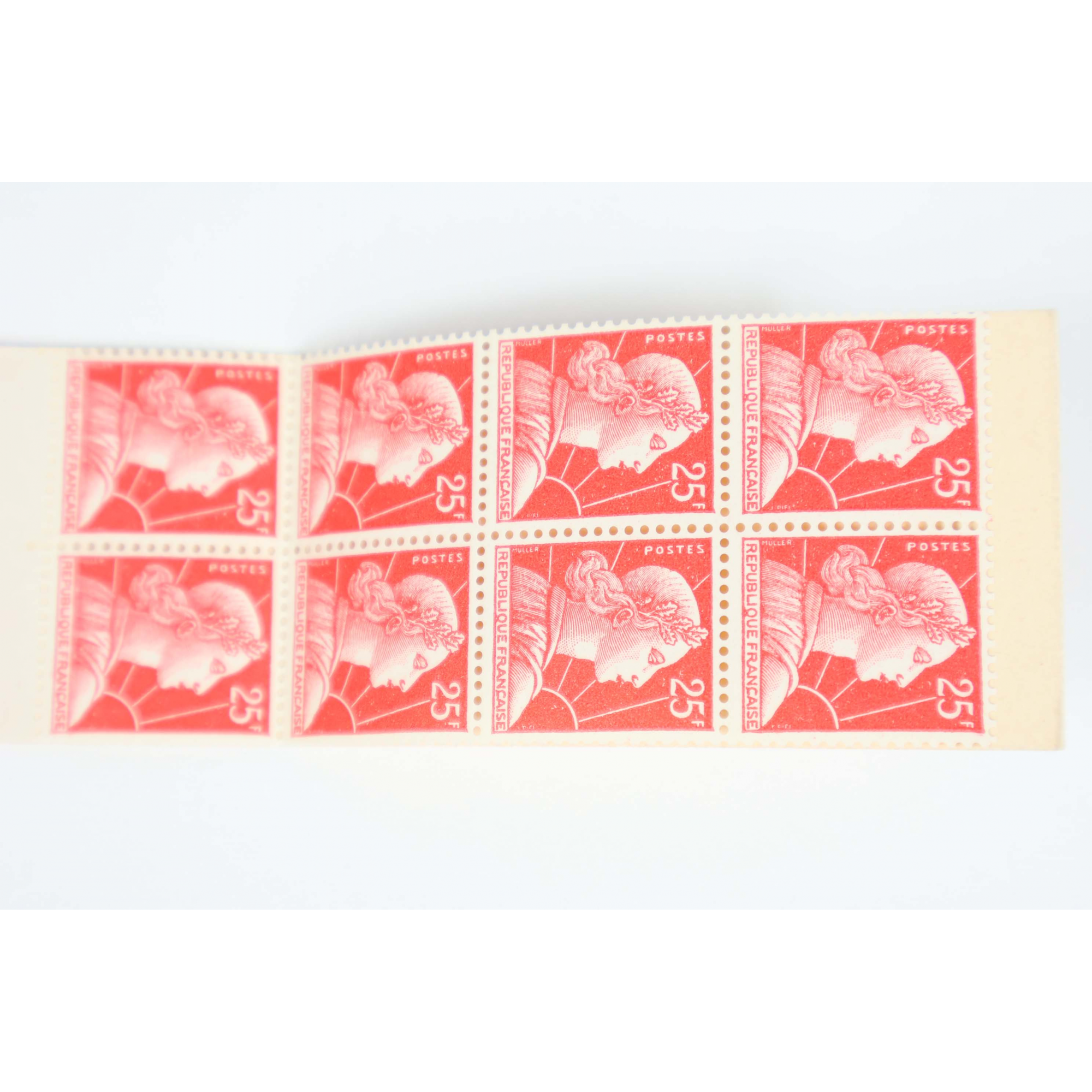 CARNET ANCIEN N°1011C-C1 TIMBRES DE FRANCE NEUFS TYPE MULLER 25FR COTE 65€