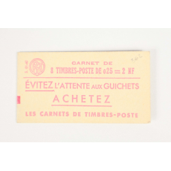 CARNET ANCIEN N°1234-C1 TIMBRES DE FRANCE NEUFS TYPE MARIANNE À LA NEF COTE 90€
