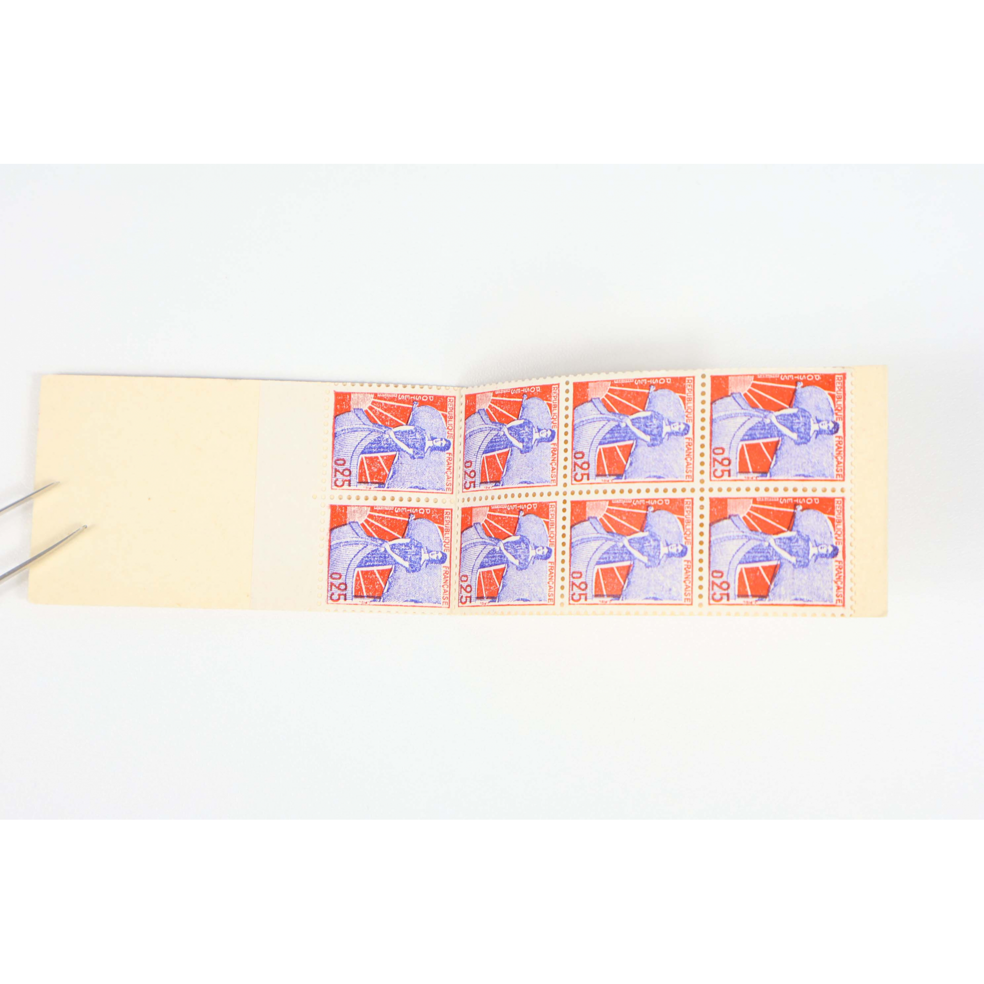 CARNET ANCIEN N°1234-C1 TIMBRES DE FRANCE NEUFS TYPE MARIANNE À LA NEF COTE 90€