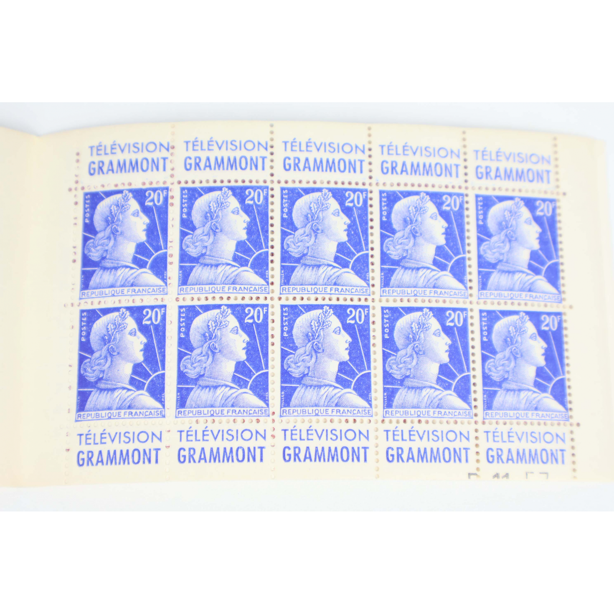 CARNET ANCIEN N°1011B-C37 TIMBRES DE FRANCE NEUFS TYPE MULLER COTE 800€ RARE