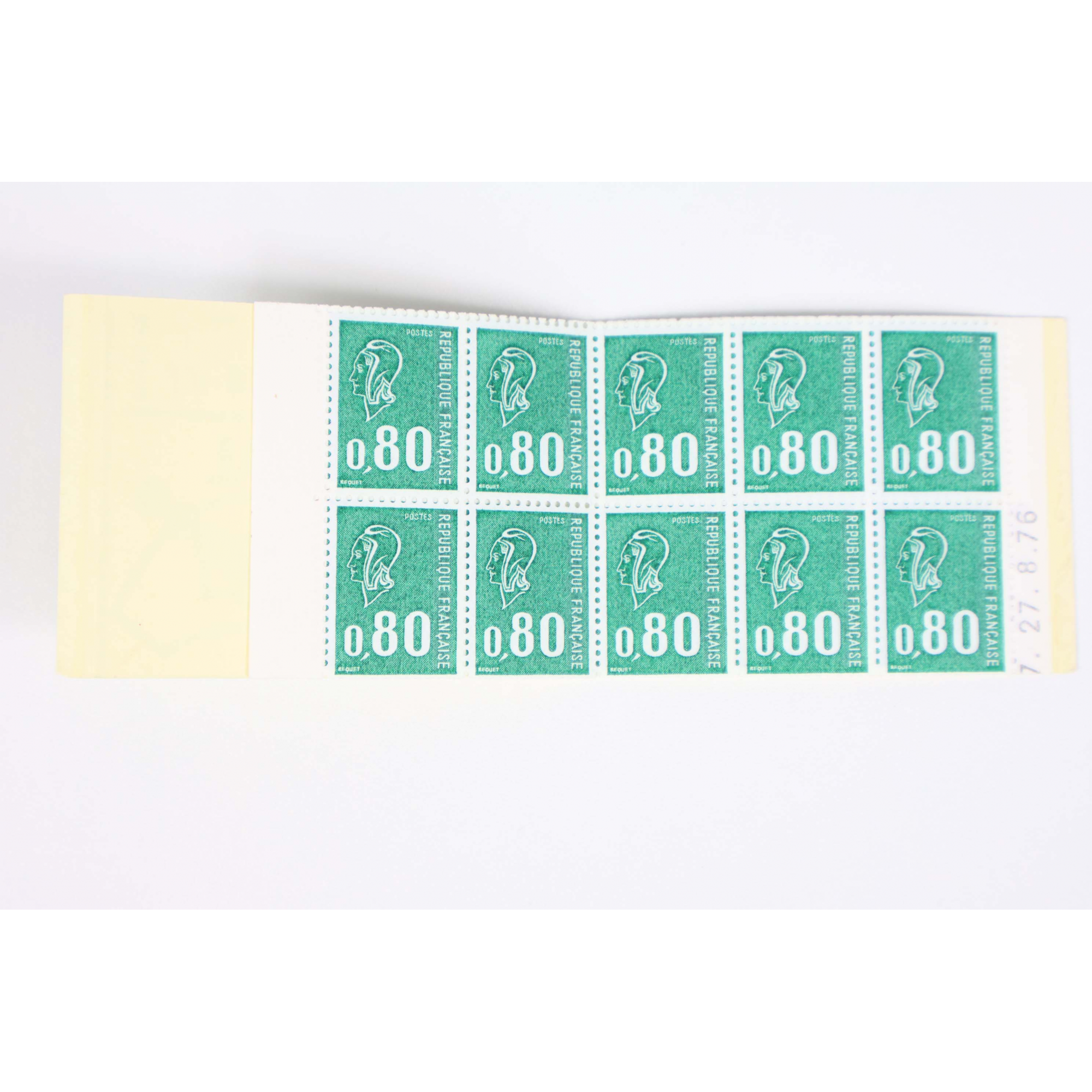 CARNET ANCIEN N°1893-C1a TIMBRES DE FRANCE NEUFS MARIANNE DE BEQUET GOMME MATE