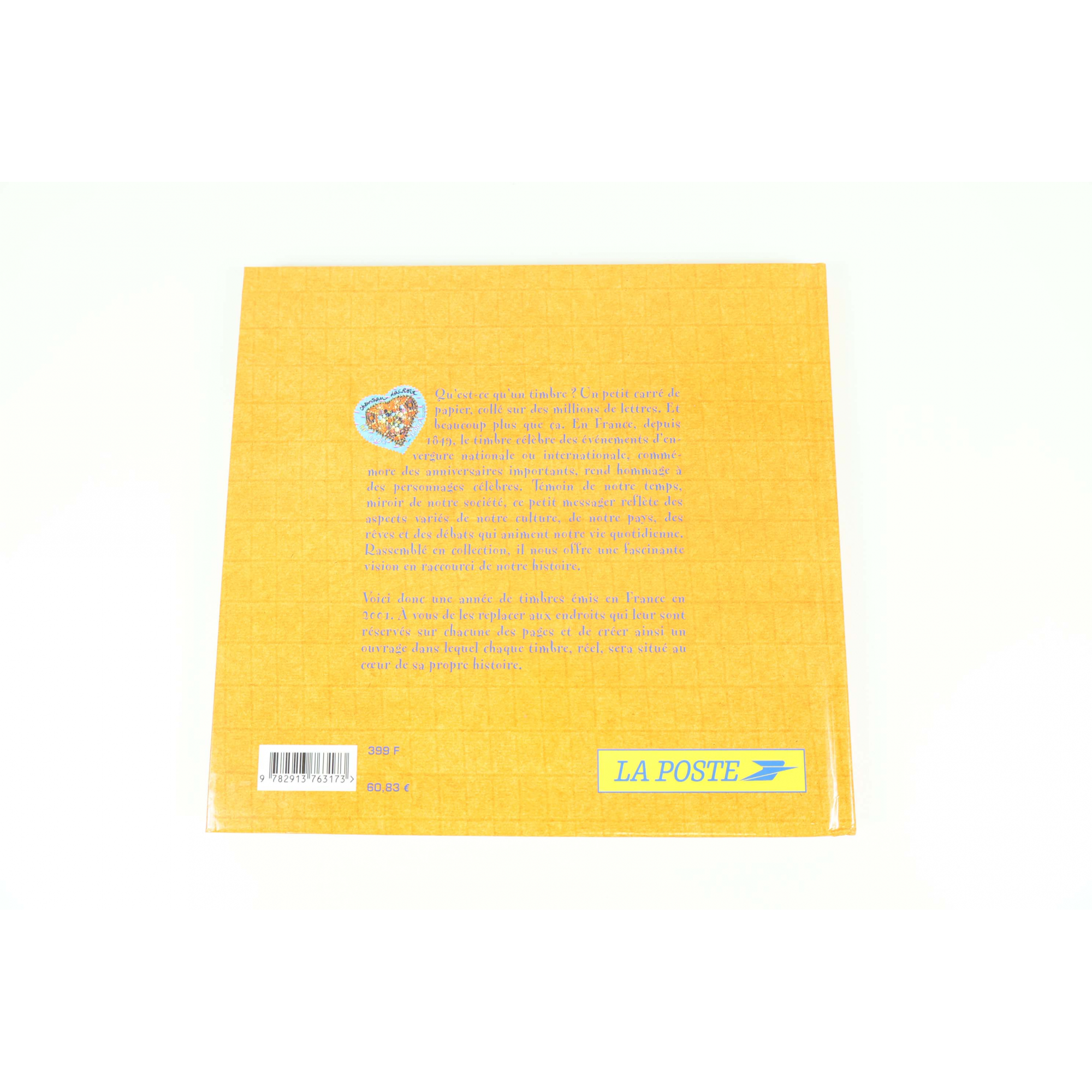 LE LIVRE DES TIMBRES FRANCE ANNÉE 2001 NEUFS** COMPLET, SIGNES USUELS BOÎTIER