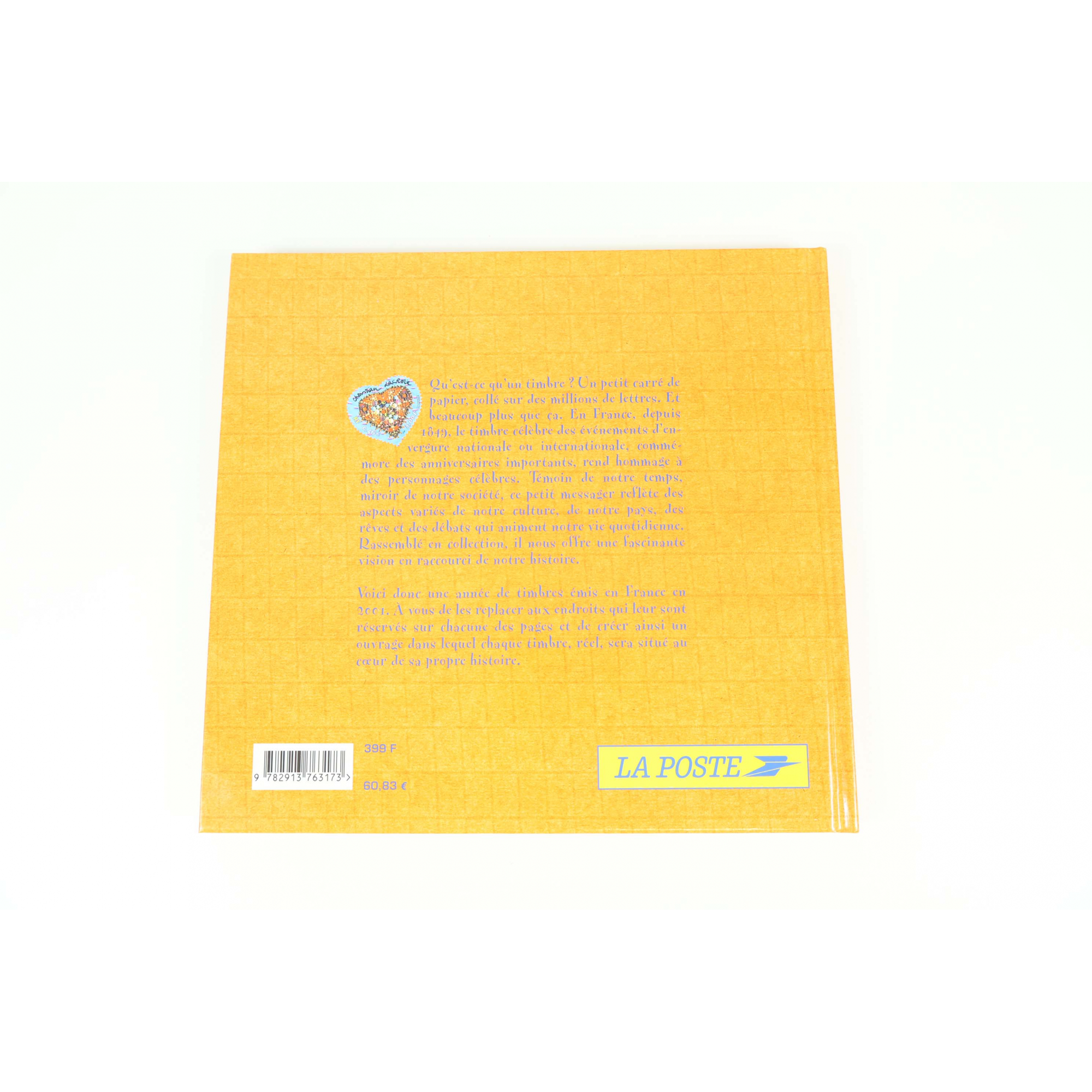 LE LIVRE DES TIMBRES FRANCE COMPLET ANNÉE 2001 NEUFS**, SIGNES USUELS BOÎTIER