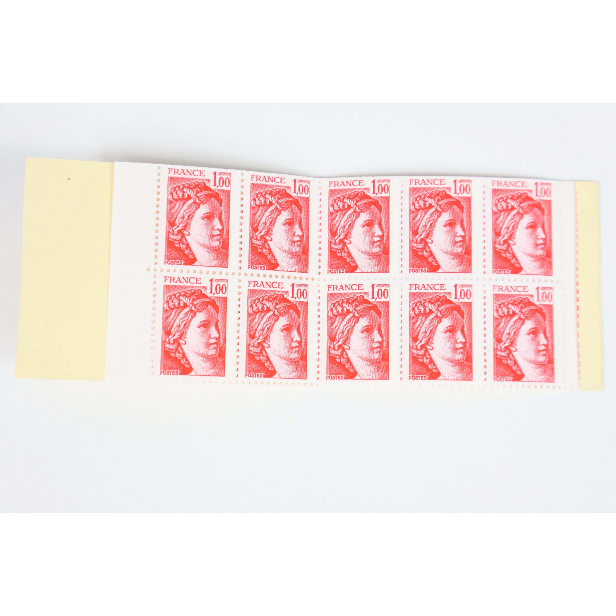 CARNET ANCIEN N°1972-C3 TIMBRES DE FRANCE NEUFS SABINE DE GANDON GOMME BRILLANTE