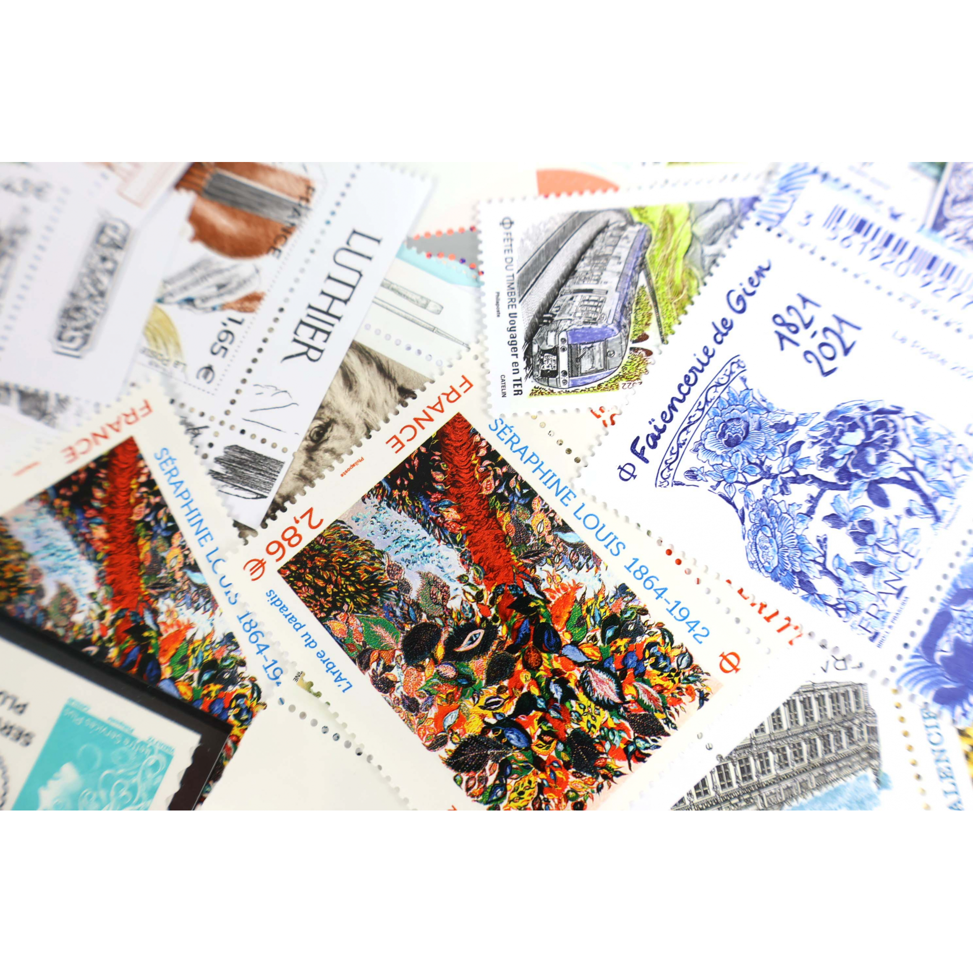 ANNÉES 2021/2022 LOT DE TIMBRES DE FRANCE NEUFS** AVEC BDF, FACIALE 289€
