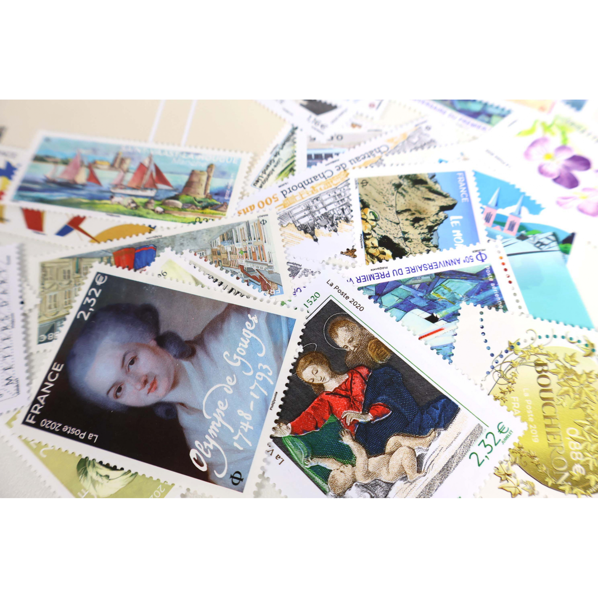 ANNÉES 2019/2020 LOT DE TIMBRES MODERNE DE FRANCE NEUFS**, FACIALE 169€