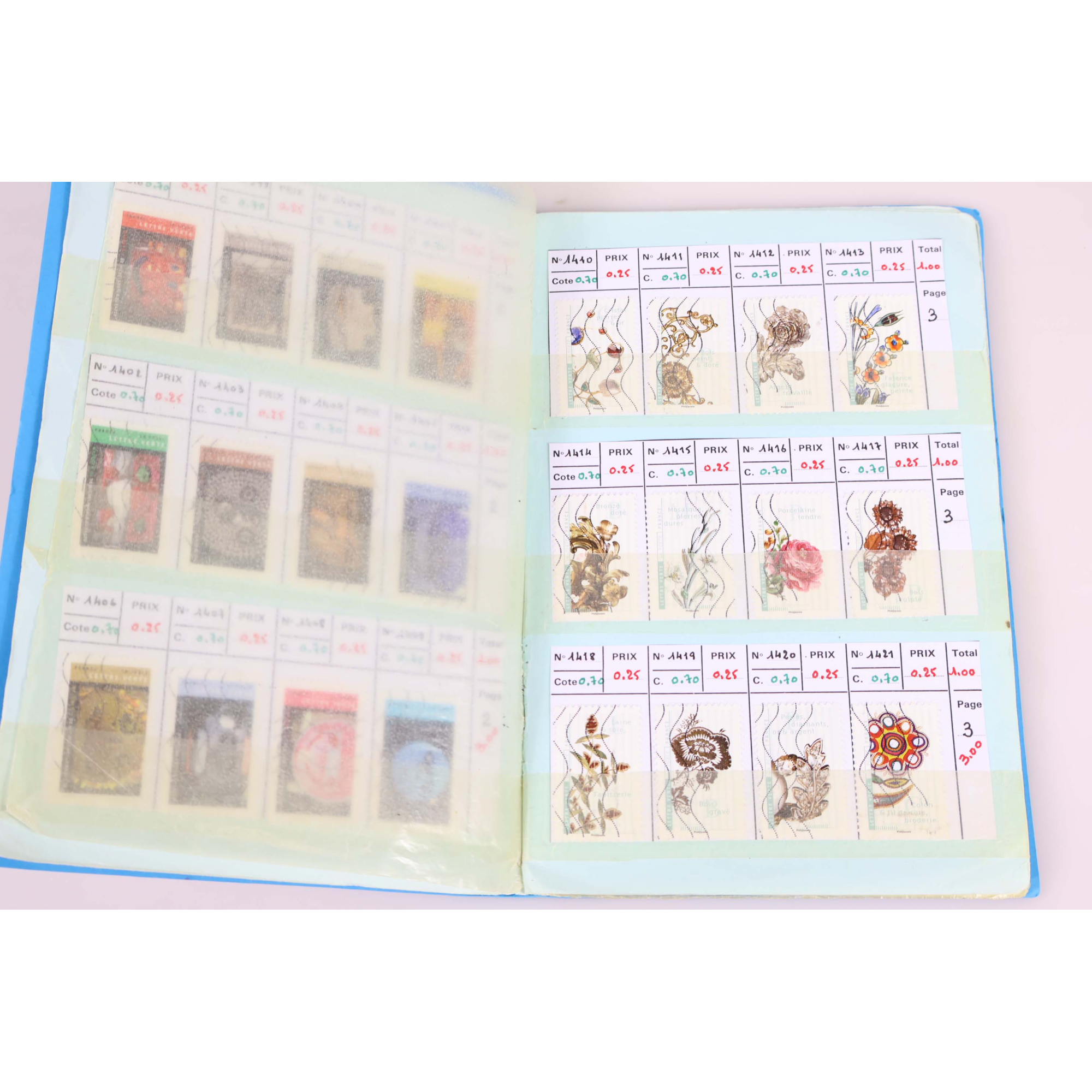 LOT 13 CARNETS TIMBRES FRANCE MODERNE ENTRE 1996 ET 2023 AUTOADHÉSIFS OBLITÉRÉS