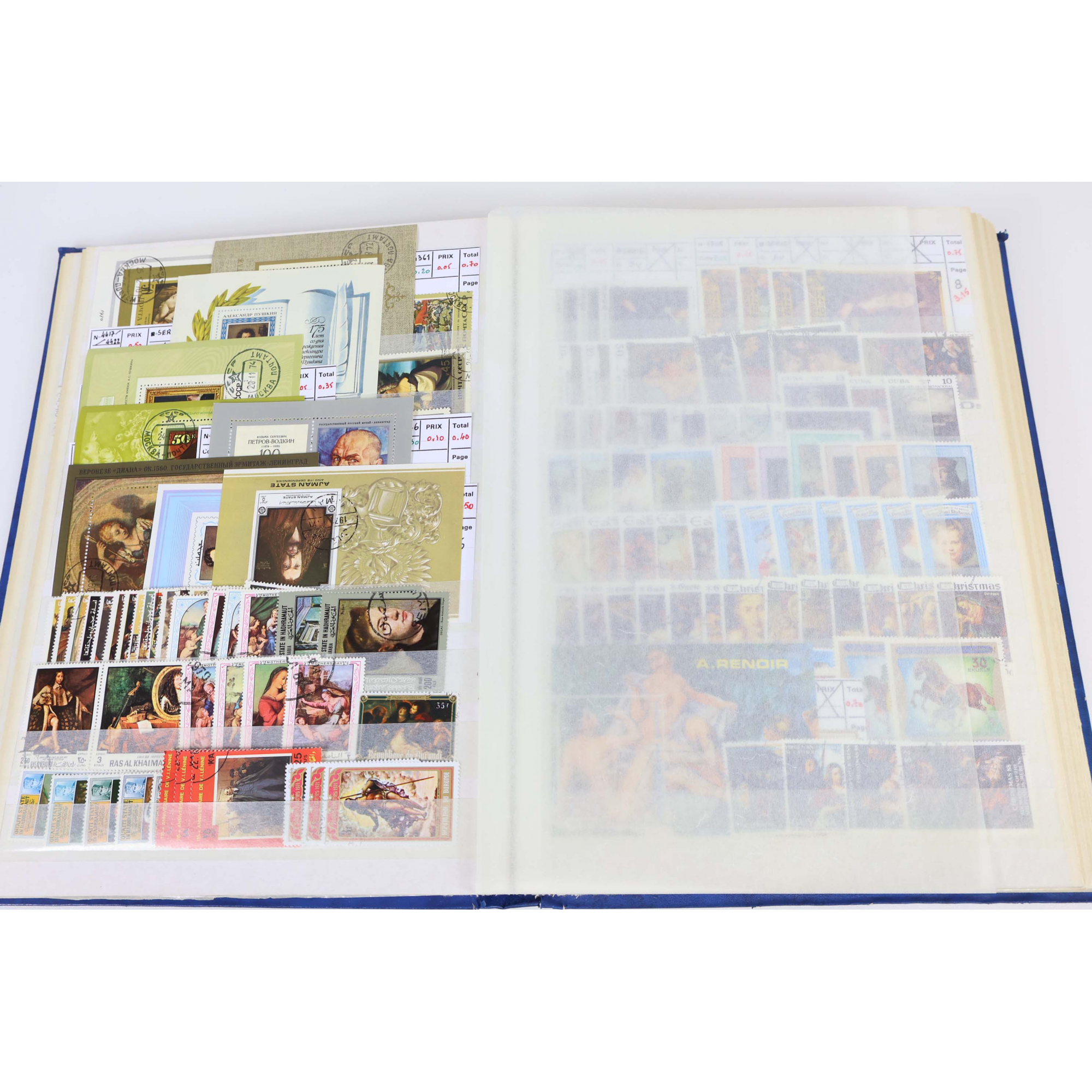 COLLECTION THÉMATIQUES TRANSPORTS/TABLEAUX/ESPACE/SPORTS, TIMBRES DE DIVERS PAYS