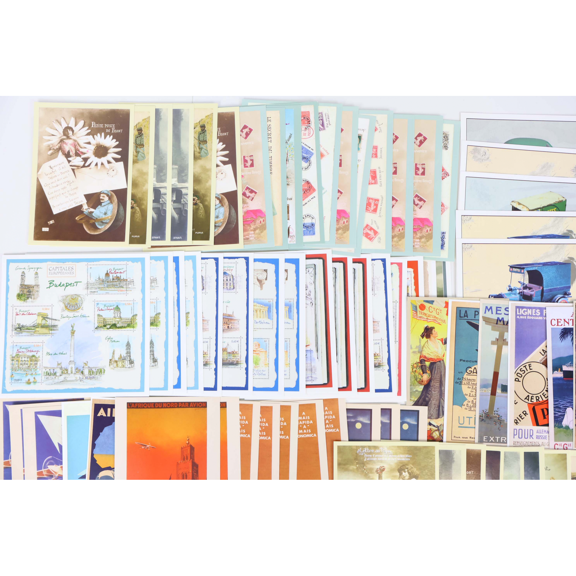 LOT DE 100 CARTES POSTALES POUR LE MONDE PRÉ-AFFRANCHIES, À VALIDITÉ PERMANENTE