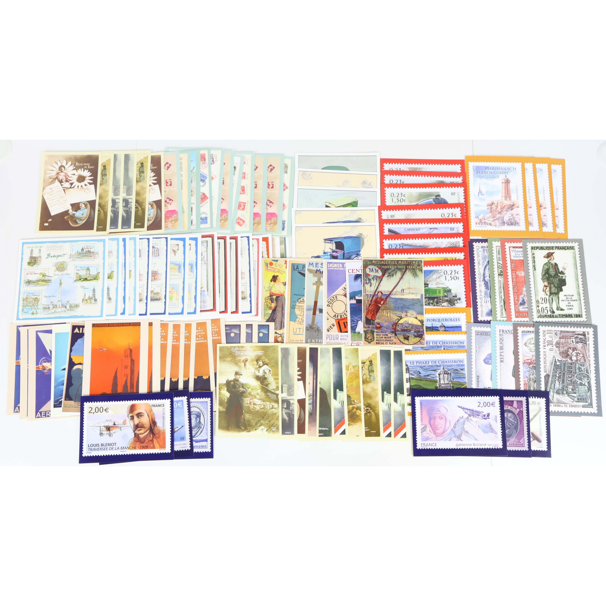 LOT DE 100 CARTES POSTALES POUR LE MONDE PRÉ-AFFRANCHIES, À VALIDITÉ PERMANENTE